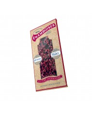 PE292 - TABLETTE CHOCOLAT NOIR PEPITE FRAMBOISE (x25)