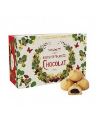 GE482- COFFRET DE BISCUITS FOURRES CHOCOLAT (x15)