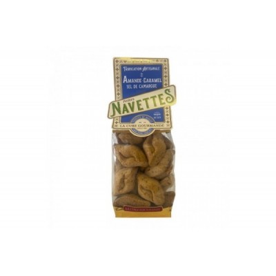 GE100- SACHETS NAVETTE AMANDE CARAMEL & SEL DE CAMARGUE (x25)