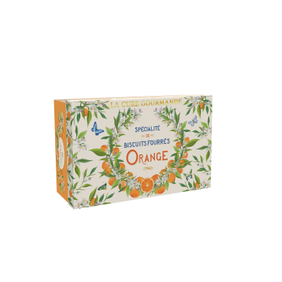 GE487- COFFRET DE BISCUITS FOURRES ORANGE (x15)