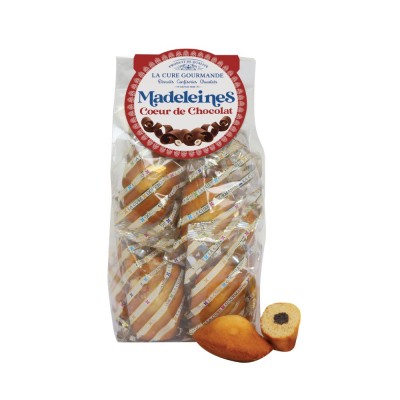 MVF118 - SACHET DE 10 MADELEINES COEUR CHOCOLAT