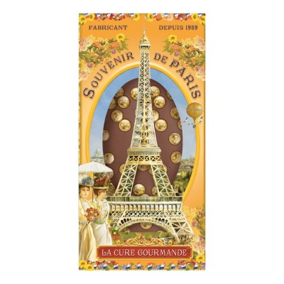 PE800 - TABLETTE DE CHOCOLAT PARIS AU LAIT ET DRAGEES (x25)