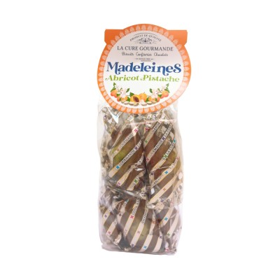 MVF112 - SACHET DE 10 MADELEINES PISTACHE COEUR ABRICOT
