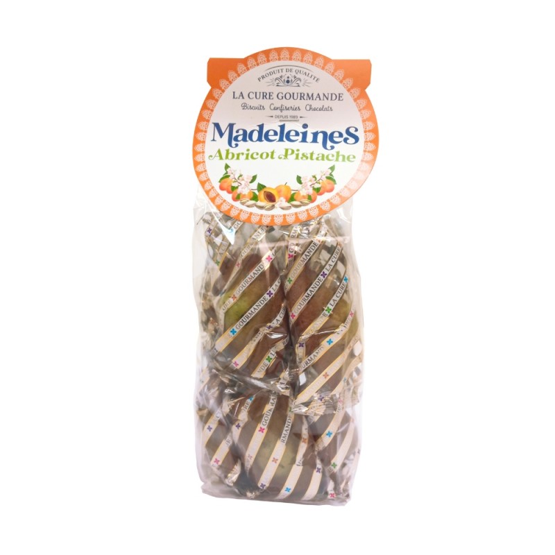 MVF112 - SACHET DE 10 MADELEINES PISTACHE COEUR ABRICOT