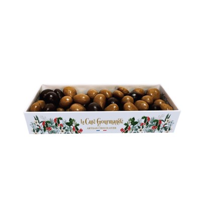 PE189 - ETUI D'AMANDES AU CHOCOLAT NOIR / LAIT